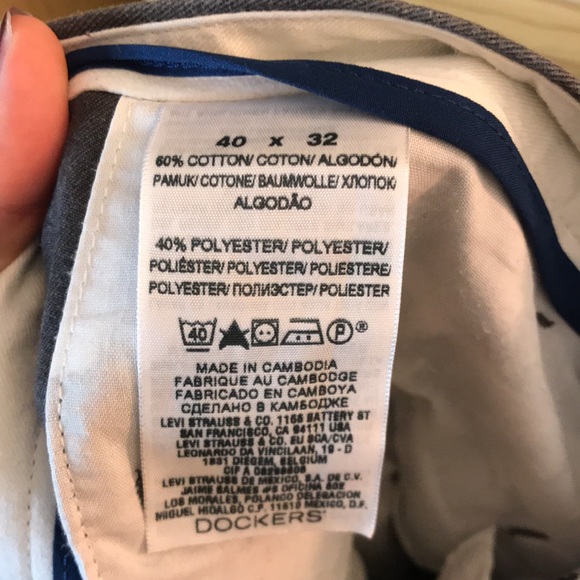 Dockers Straight Fit Gray Pants Size 40 X 32 - Picture 7 of 9